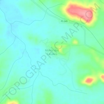 Carte topographique Morro dos Cavalos, altitude, relief
