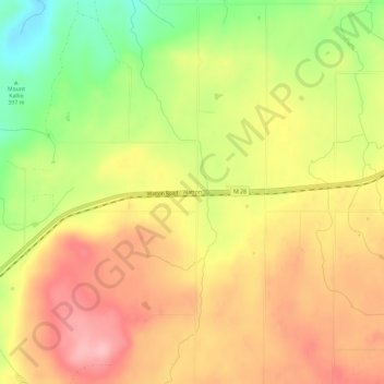 Carte topographique Watton, altitude, relief