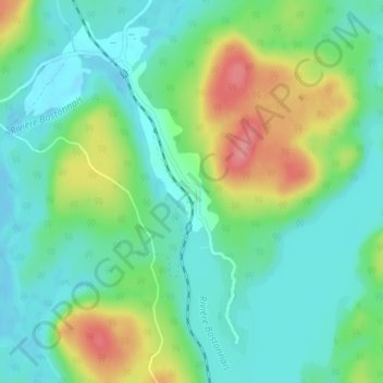 Carte topographique Kiskissink, altitude, relief