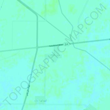 Carte topographique Chak 269, altitude, relief