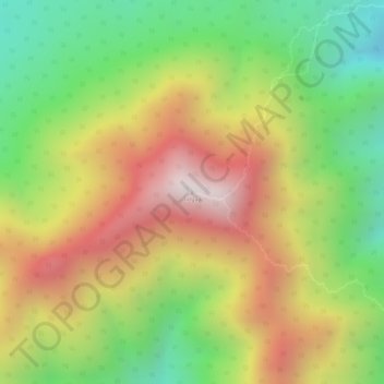 Carte topographique Tinguá, altitude, relief