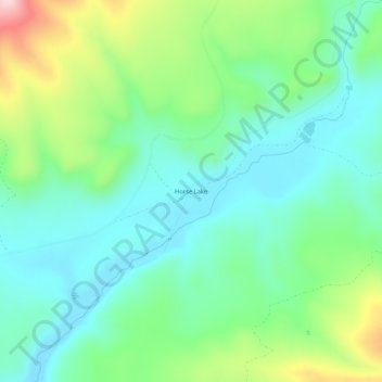 Carte topographique Horse Lake, altitude, relief