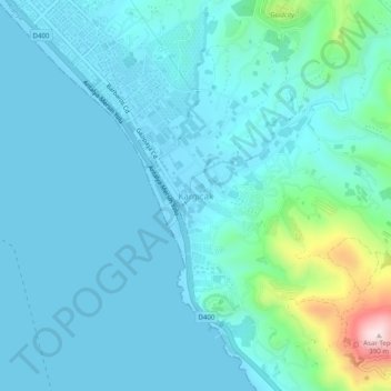Carte topographique Kargıcak, altitude, relief