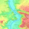 Carte topographique Hebelei, altitude, relief