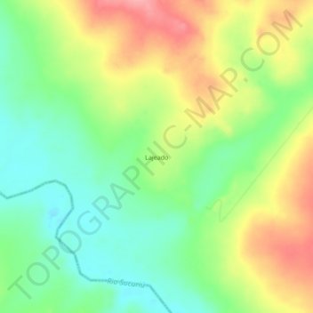 Carte topographique Lajeado, altitude, relief