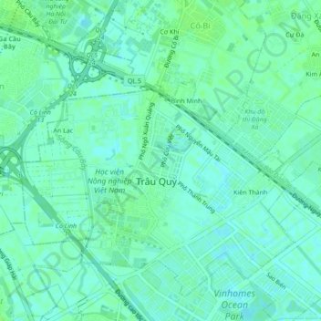 Carte topographique 31 ha, altitude, relief