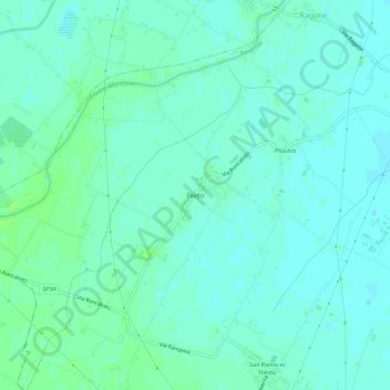 Carte topographique Filetto, altitude, relief