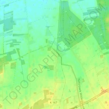 Carte topographique Kellerhöhe, altitude, relief