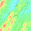 Carte topographique Hickory Hills, altitude, relief