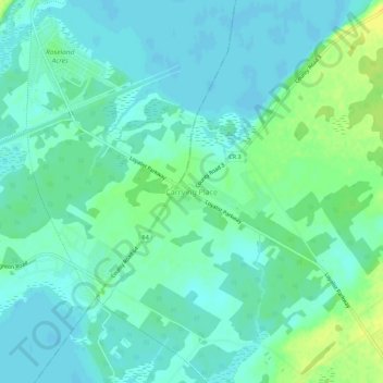Carte topographique Carrying Place, altitude, relief