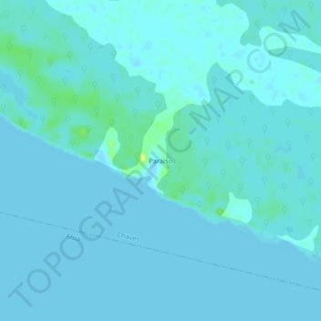 Carte topographique Paraiso, altitude, relief