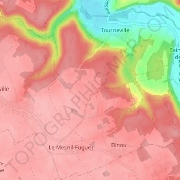 Carte topographique Autrebosc, altitude, relief