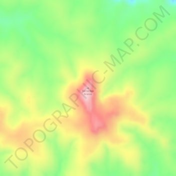 Carte topographique Serra das Araras, altitude, relief