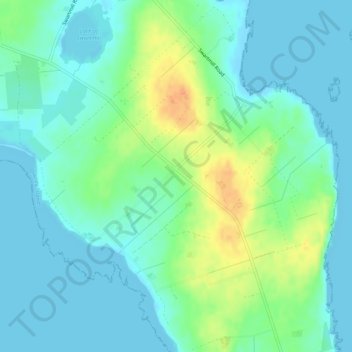 Carte topographique Skelwick, altitude, relief