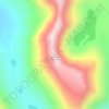 Carte topographique Quartzite Mountain, altitude, relief
