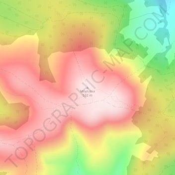 Carte topographique Moylussa, altitude, relief