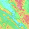 Carte topographique ไทรโยค, altitude, relief