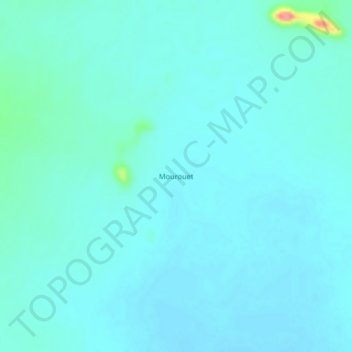Carte topographique Mourouet, altitude, relief