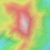Carte topographique Gunung Rabong, altitude, relief