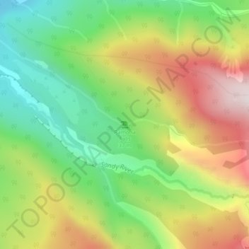 Carte topographique Ramona Falls, altitude, relief