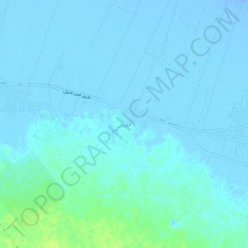 Carte topographique Qarun, altitude, relief