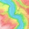 Carte topographique Lorelei, altitude, relief