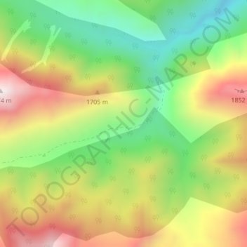 Carte topographique Dibecik, altitude, relief