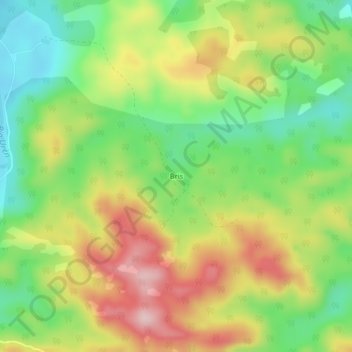Carte topographique Bris, altitude, relief