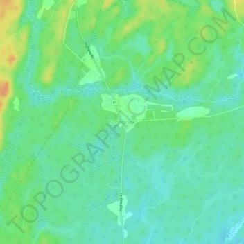 Carte topographique Northbrook, altitude, relief