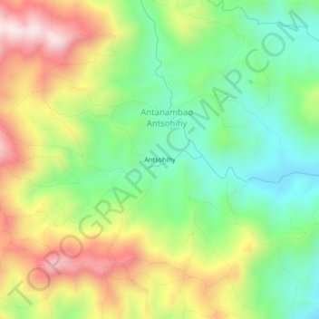 Carte topographique Antsohihy, altitude, relief