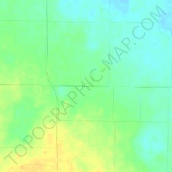 Carte topographique Easter, altitude, relief