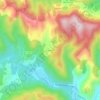 Carte topographique Les Aigladines, altitude, relief