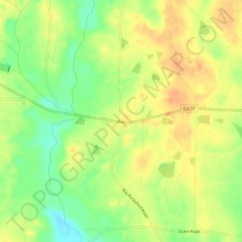 Carte topographique Bay, altitude, relief