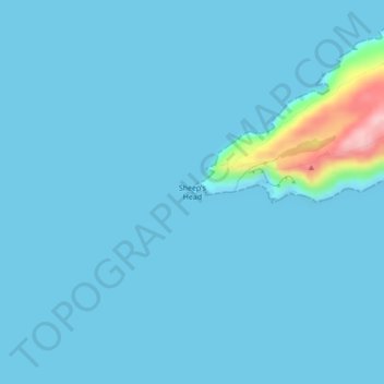 Carte topographique Sheep's Head, altitude, relief