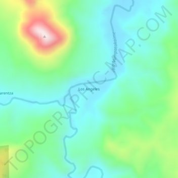 Carte topographique Los Angeles, altitude, relief