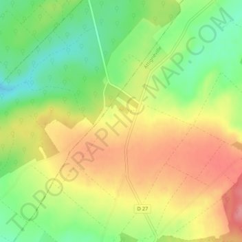 Carte topographique Essarts, altitude, relief