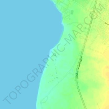 Carte topographique Bir Abu Rudeis, altitude, relief