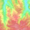 Carte topographique Les Boulins, altitude, relief
