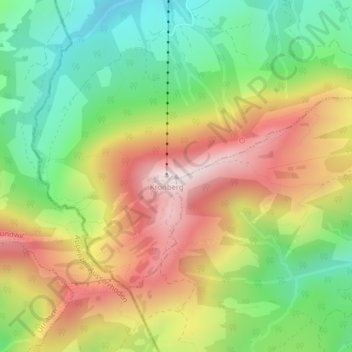 Carte topographique Kronberg, altitude, relief