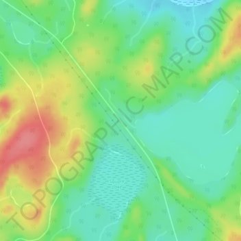 Carte topographique Thaddeus, altitude, relief