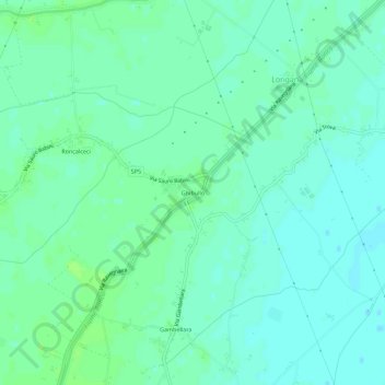 Carte topographique Ghibullo, altitude, relief