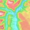 Carte topographique Le Babory de Blesle, altitude, relief