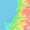 Carte topographique Jounieh, altitude, relief
