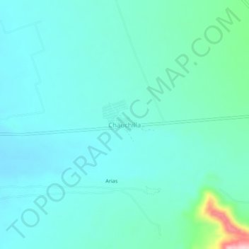 Carte topographique Chauchilla, altitude, relief