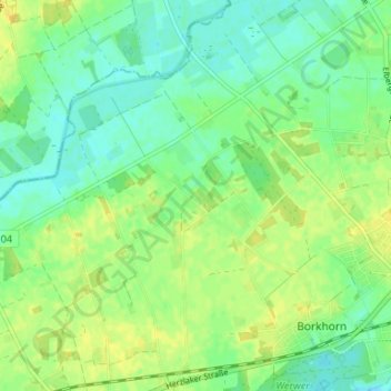 Carte topographique Augustenfeld, altitude, relief