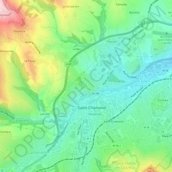 Carte topographique Croupisson, altitude, relief