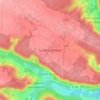 Carte topographique Le Mesnil-Sevin, altitude, relief
