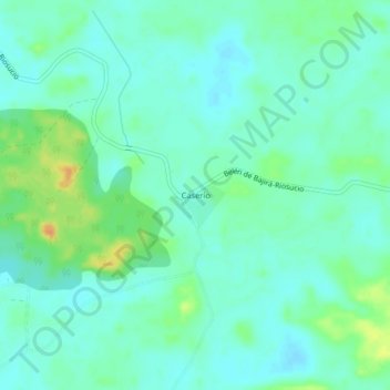 Carte topographique Caserío, altitude, relief