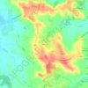 Carte topographique Bourgs, altitude, relief