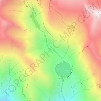 Carte topographique Alpe Savolere, altitude, relief